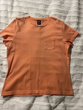 GAP Orange Short Sleeve Pocket Tee